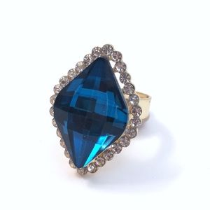 Cherryl's Jewelry - Crystal Goldtone Adjustable Ring Cherryl's Jewelry - Crystal Goldtone Adjustable Ring